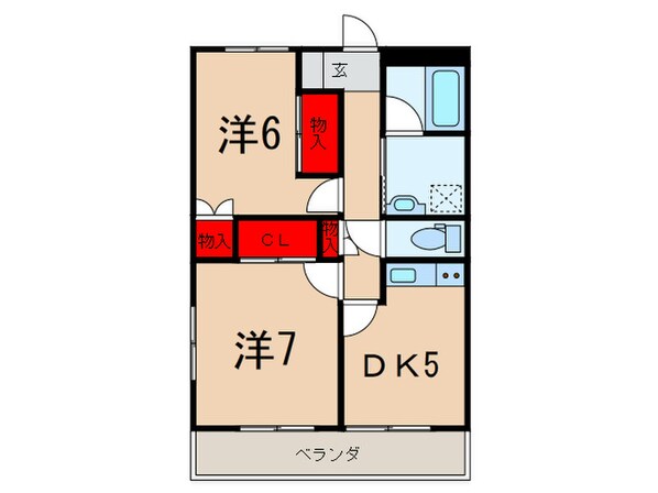 富士見台大沢ビルの物件間取画像